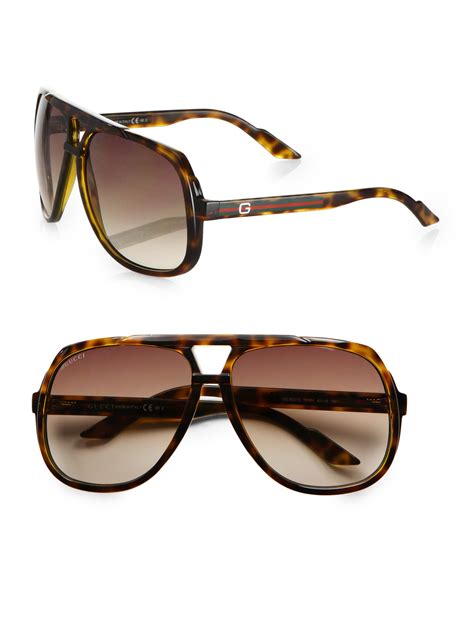 gucci plexiglass|Gucci plastic aviator sunglasses.